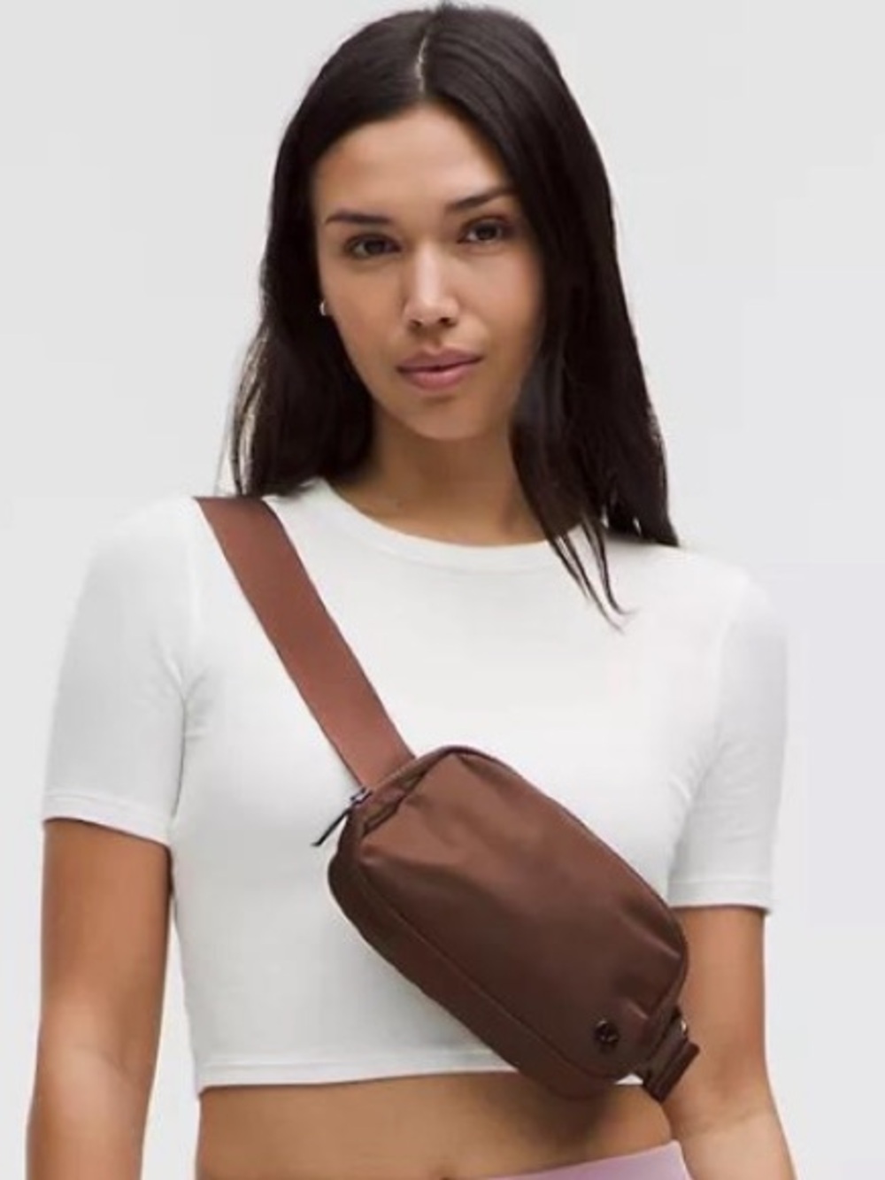 Lululemon Everywhere Belt Bag 1L in Lava Cake color.